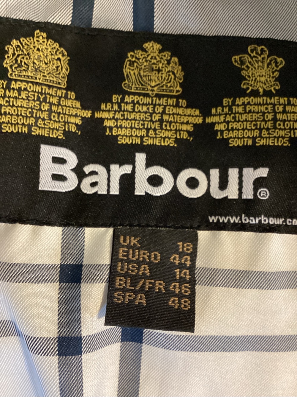 Barbour women’s beige Millfire diamond pattern quilted jacket. Women’s size 14 - Picture 11 of 15
